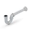 Everflow Utility/ Milwaukee P-Trap w/Drain Plug for Tubular Drain Applications, 17GA Chrome Pltd Brass 1-1/2" 12817 - alternate 1